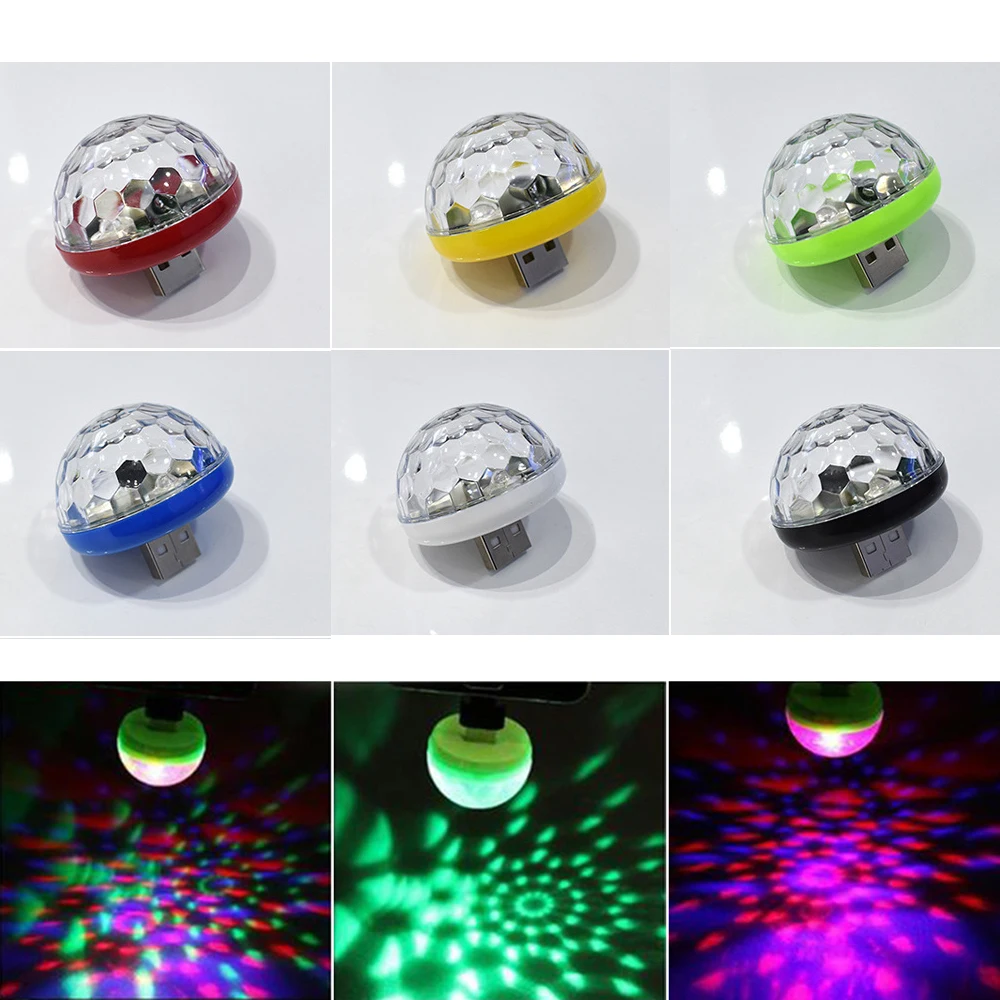 Хрустальный волшебный шар с управлением звуком RGB мобильный телефон Usb Волшебный