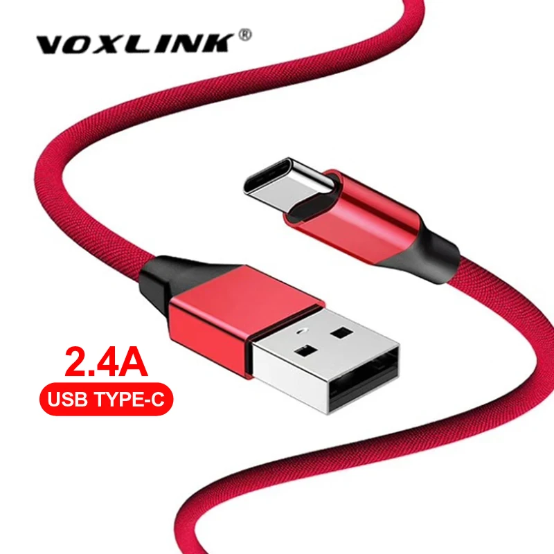 VOXLINK USB кабель typec 2A Быстрый зарядный C Зарядное устройство для подключения кабеля