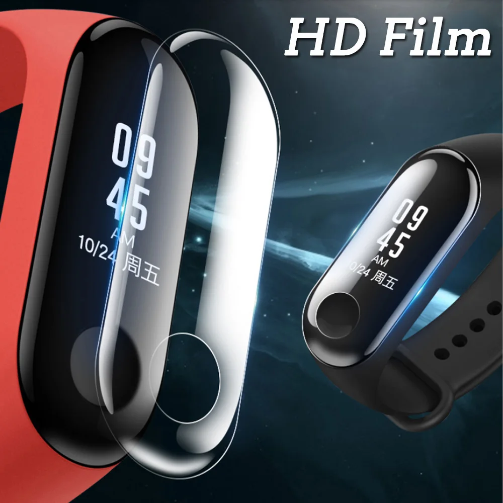 

5PC Ultra-thin HD Transparent Full Screen Protector Film For xiaomi miband 3 Mi band 3 Smart Watch Clear Screen Protection Film