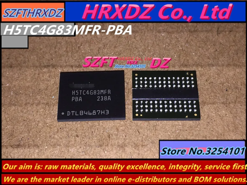 

SZFTHRXDZ 100% new original 2PCS 5PCS 10PCS H5TC4G83MFR-PBA H5TC4G83MFR PBA BGA