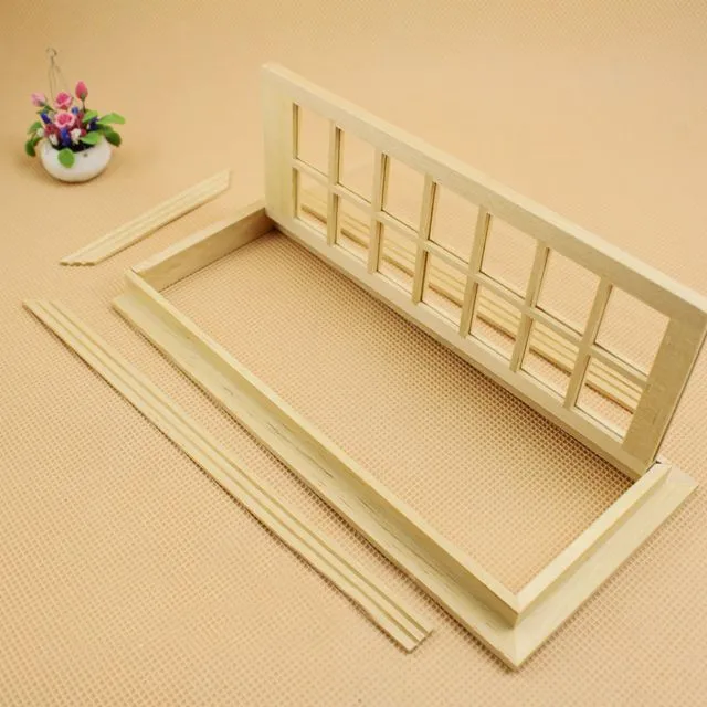 G05-X4605 children baby gift Toy 1:12 Dollhouse mini Furniture Miniature rement wooden 14 Georgia door 1pcs | Игрушки и хобби