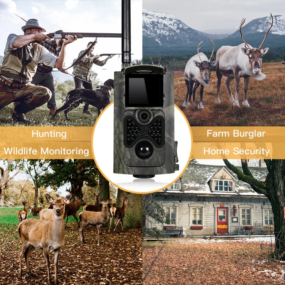 SUNTEKCAM HC-550LTE 4G Trail камера охотничья 16MP Фото Видео слежение игровая камера s электронная почта MMS SMS ИК камера ловушка охотничья камера