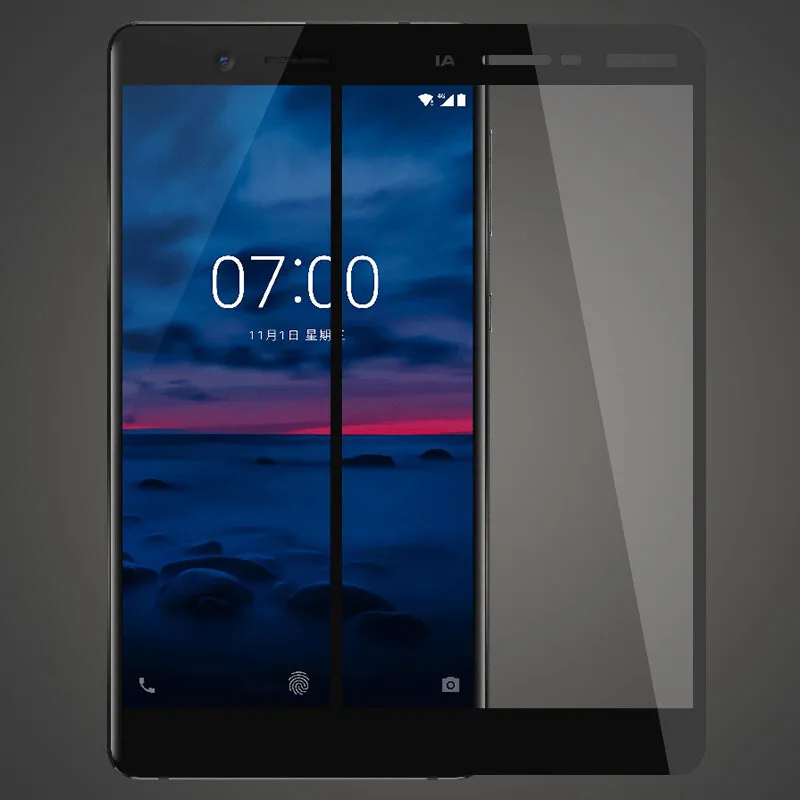 Закаленное стекло 9H 3D для Nokia 7 полноразмерная Взрывозащищенная защитная пленка 5