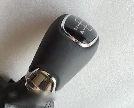 Leather OEM передача рычага переключения передач для Skoda Octavia MT - Название цвета: Leather