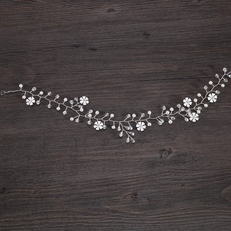 Женская трикотажная тиара с жемчужинами и кристаллами|wedding bridal|tiara crowncrown tiara |