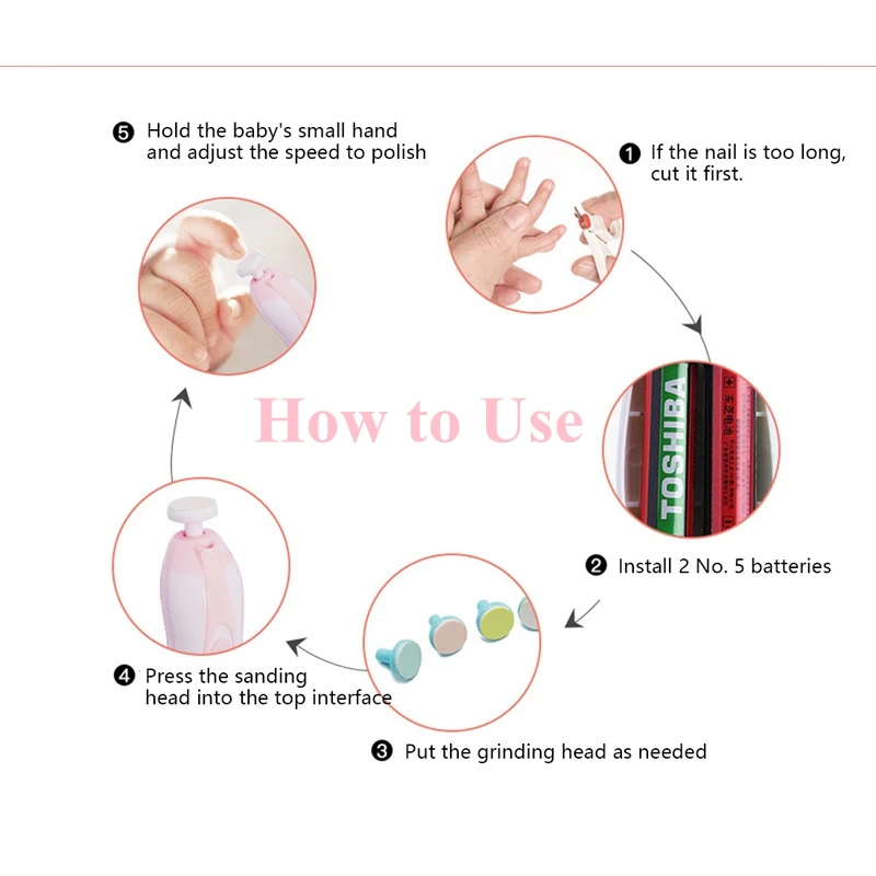 OLOEY электрический триммер для ногтей детские ножницы младенческие новорожденные