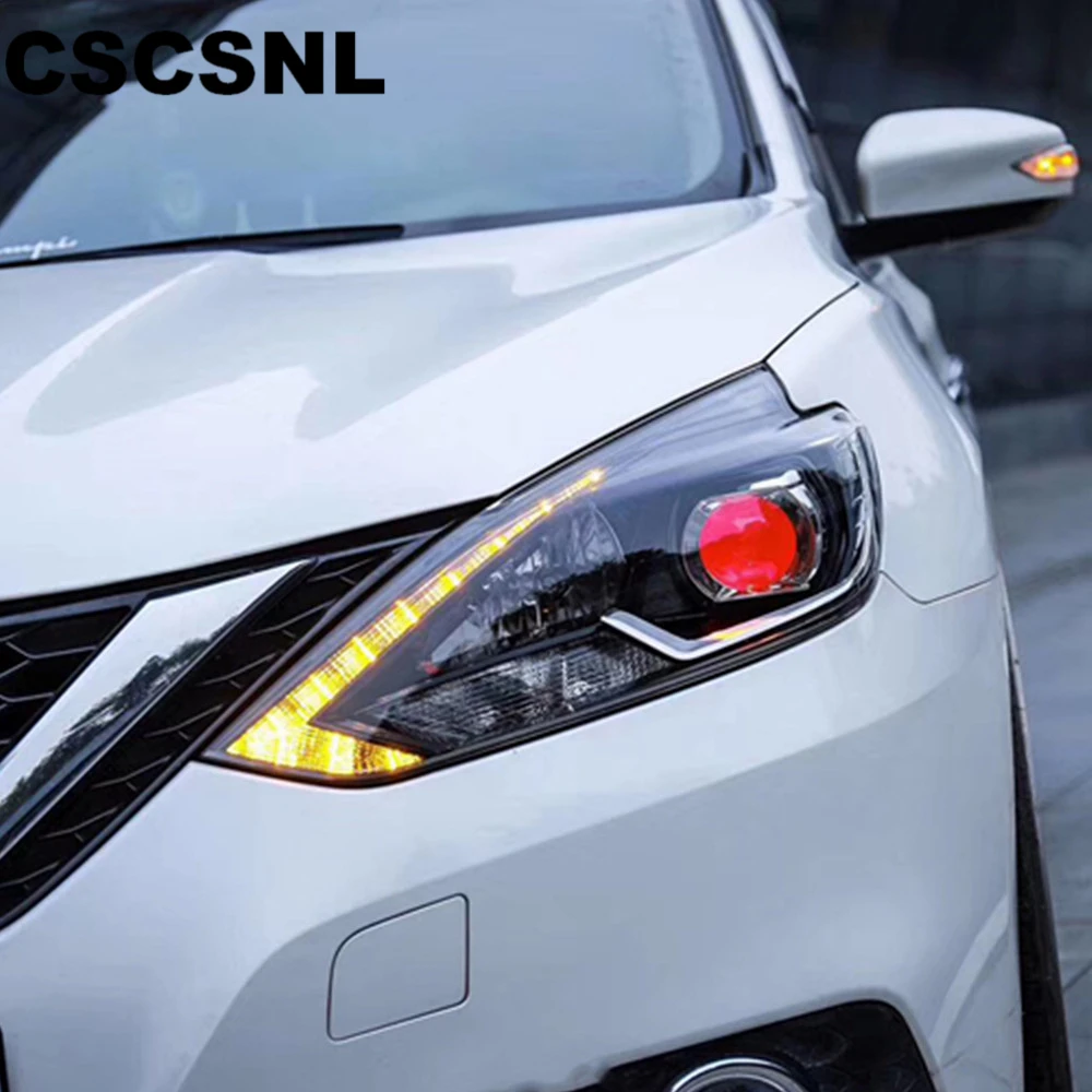 2 шт. автомобильный Стайлинг для Nissan Sylphy фары 2016 2017 2018 налобный фонарь