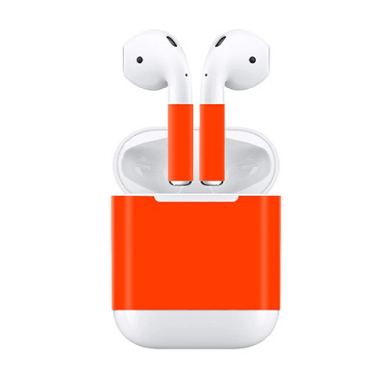 Съемная наклейка из ПВХ для Apple Airpods на кожу чехол аксессуары наушников защитные
