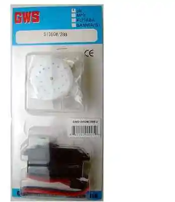 

GWS 136GM Retract Servo 2BB 34g 0.33 sec./60 103 oz.in. for landing gear