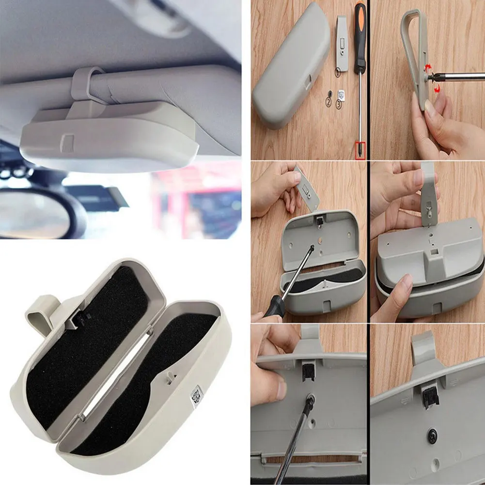 Солнцезащитный козырек Чехол для очков держатель коробка хранения