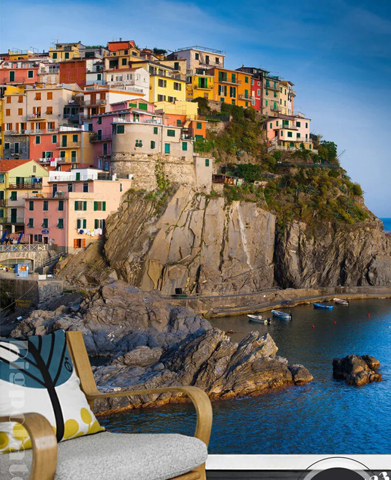 Пользовательские 3D большой росписи красивый морской курортный пейзаж papel де parede