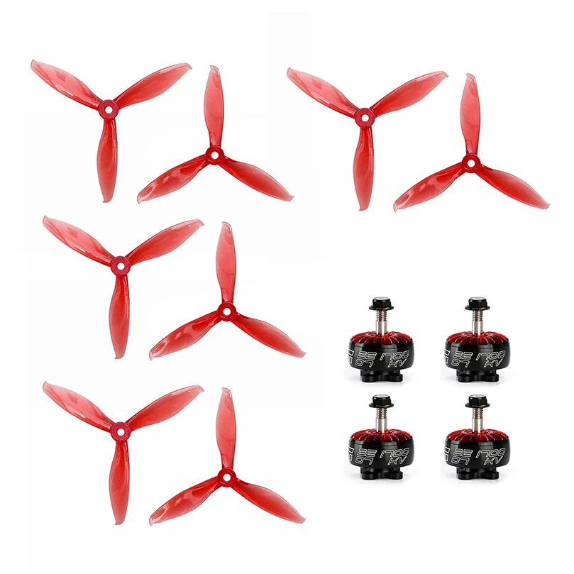 

Двигатель IF светильник Xing 2207 1700KV 1800KV 3-6S с GEMFAN 5149-3 5 дюймов, реквизит FPV, гоночный двигатель, ссветильник двигатель для гоночных радиоуправляе...