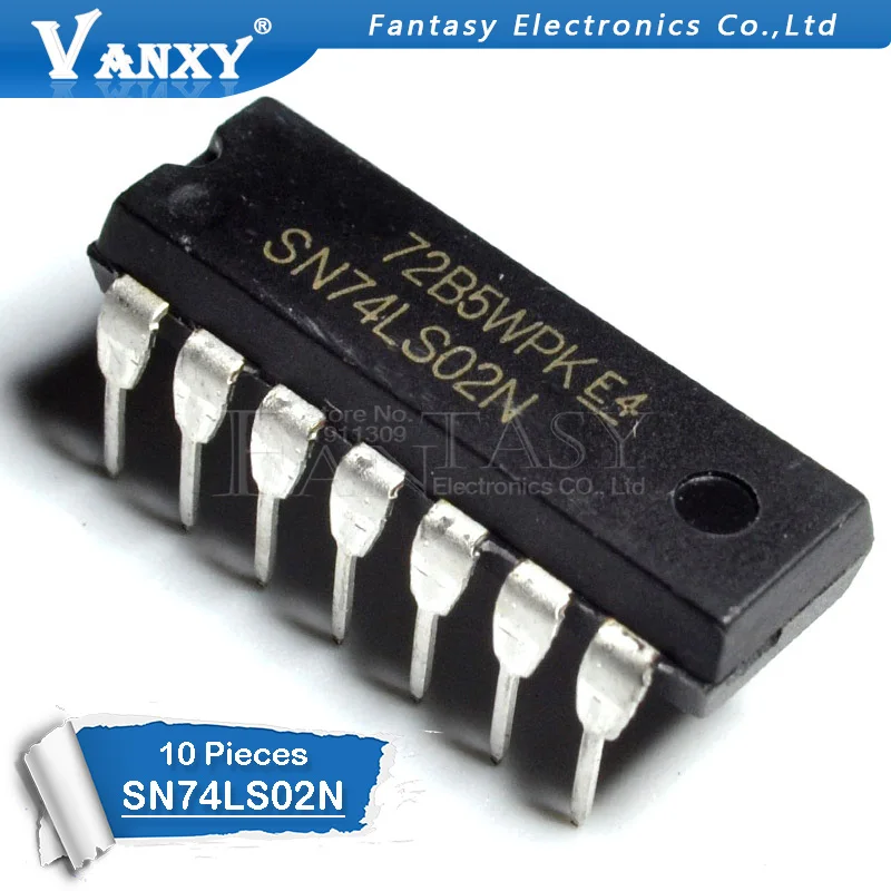 10 шт. HD74LS02P DIP14 HD74LS02 DIP SN74LS02N 74LS02 SN74LS02 DIP-14 лет, и IC