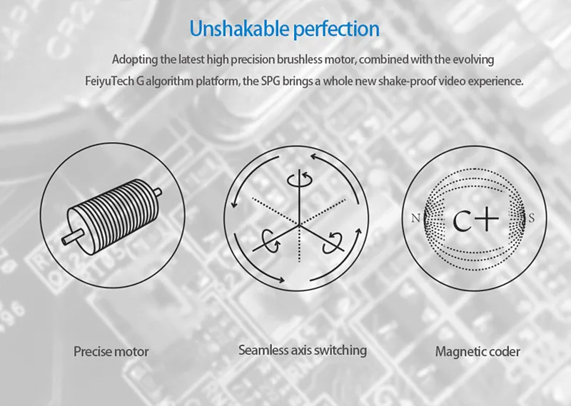 [] Feiyu Tech SPG паровое видение 3 Aixs ручной смартфон Gimbal пульт дистанционного управления умный вертикальный режим ручной Gimbal