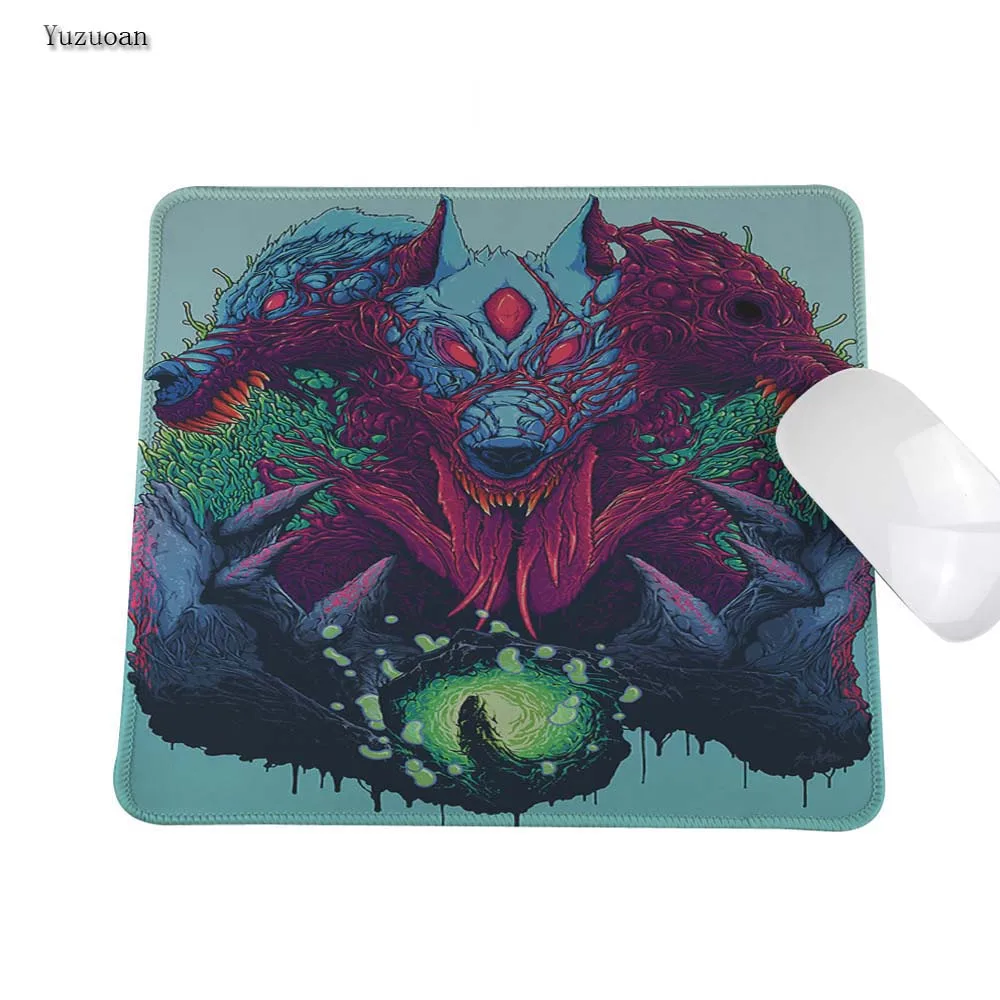 Игровой коврик для мыши Yuzuoan White OverLock Edge Great CS IR большой Hyper Beast CSGO игровой CS: gun skins