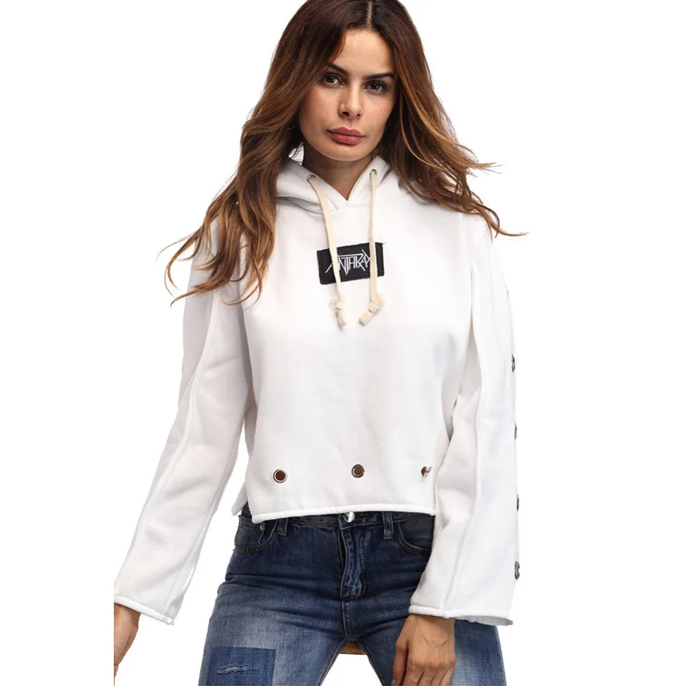 Tilapia 2017 new autumn women hoodies casual solid hooded swearshirt long sleeve girls | Женская одежда
