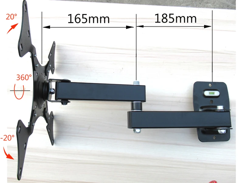 Lcd-153AD 1" 24 дюймов 30" Наклонный Поворотный ЖК-светодиодный плазменный монитор кронштейн для телевизора настенный кронштейн вверх и вниз крепление для телевизора VESA 200X200