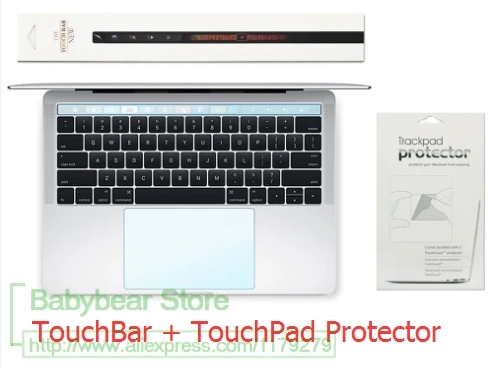Сенсорная панель и сенсорная 2 в 1 защита для нового MacBook Pro 13 &quot15&quot выпуска 2016 +