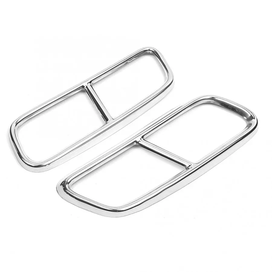 2 шт. обшивка для автомобильной выхлопной трубы из нержавеющей