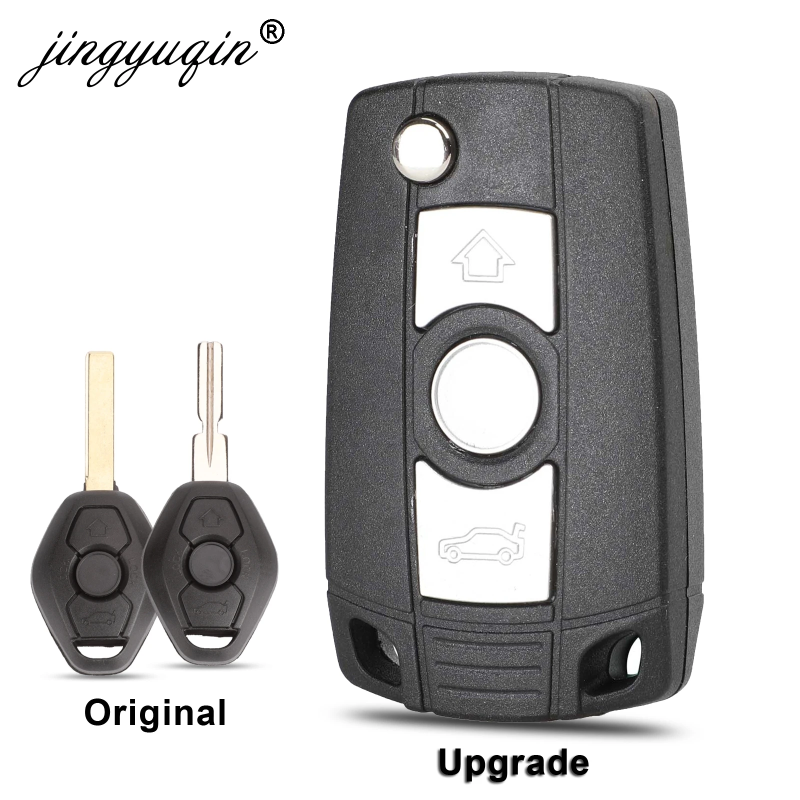 Чехол для ключей с 3 кнопками BMW E36 E38 E39 E46 E53 E60 E61 E63 E64 E81 E83 E85 E86 1/3/5/7 Series X3 X5 Z3 Z4 чехол