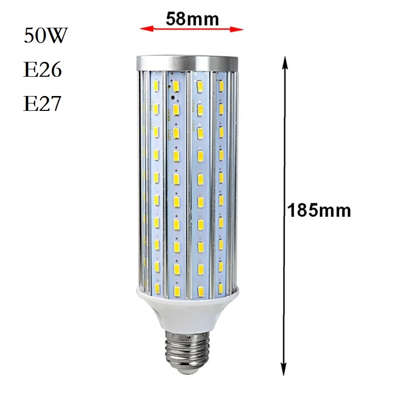 12 Вт 18 25 30 45 50 60 80 светодио дный лампа 5730SMD E27 E26 E39 E40 лампы 220V 110V энергосбережения