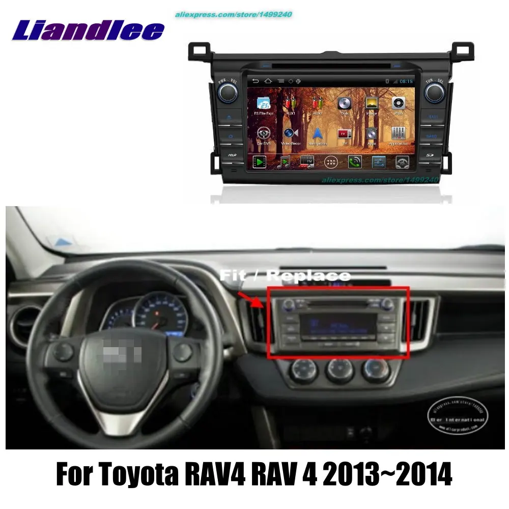 Автомобильная Мультимедийная система Liandlee 2din для Toyota RAV4 RAV 4 2013 ~ 2014 с радио