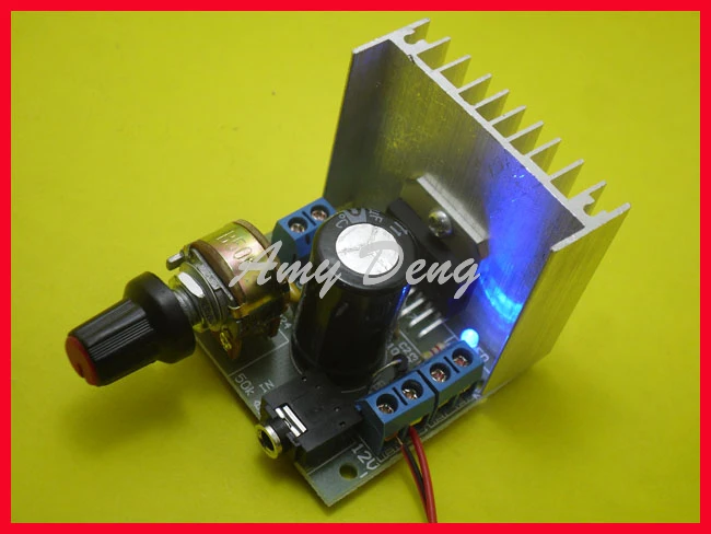 TDA7297 Плата усилителя двухканальный DC 12V бесшумный модуль доска готовая