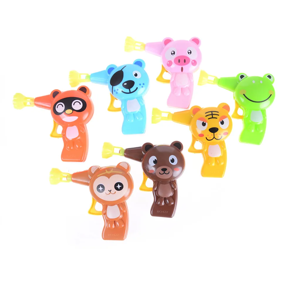 

Lovely Cartoon Animal Soap Water Bubble Gun Outdoor Toys Children Blowing Bubbles Toy Manual Bubble Gun Blower For Kid