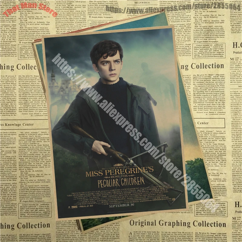 Miss Peregrine's Home для особенных детей core Винтажный Фильм крафт плакат Настенный декор Бар Кафе гостиная столовая