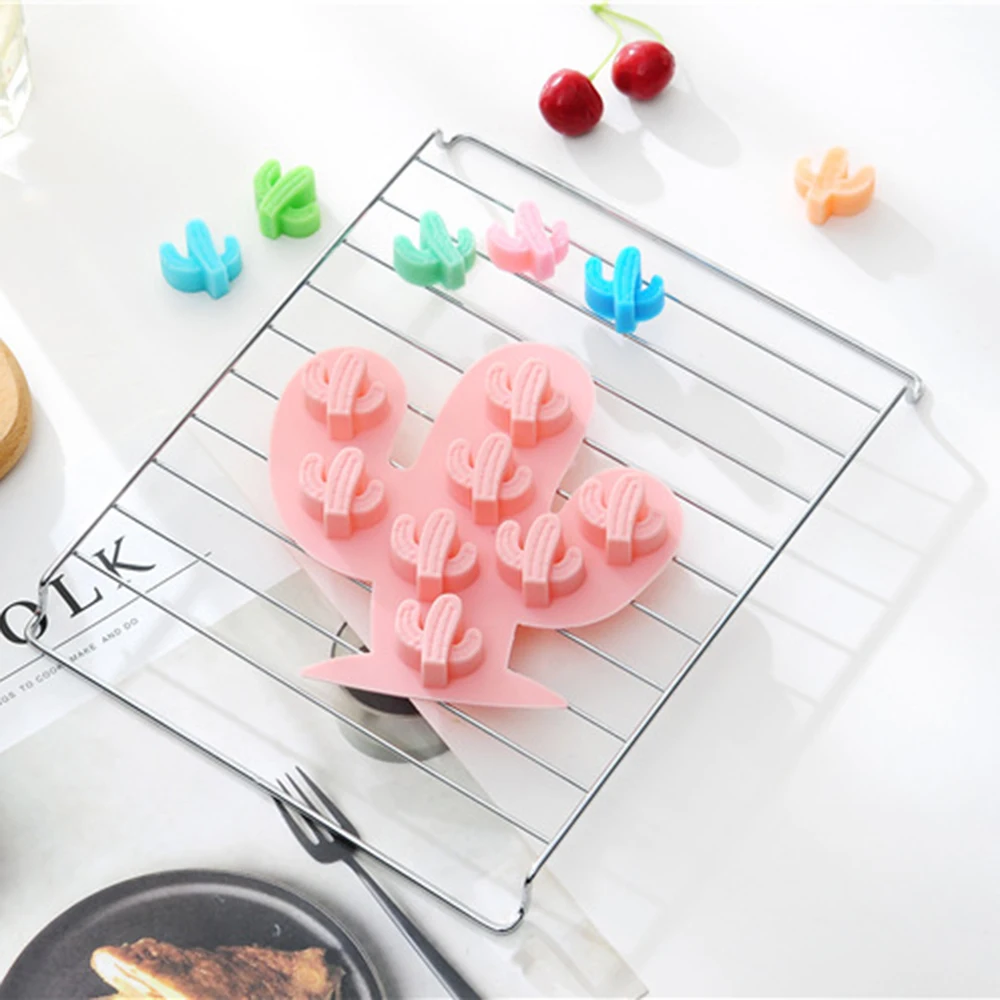 8 даже кактус силиконовые формы для торта DIY мультфильм 3D клейкий антипригарный