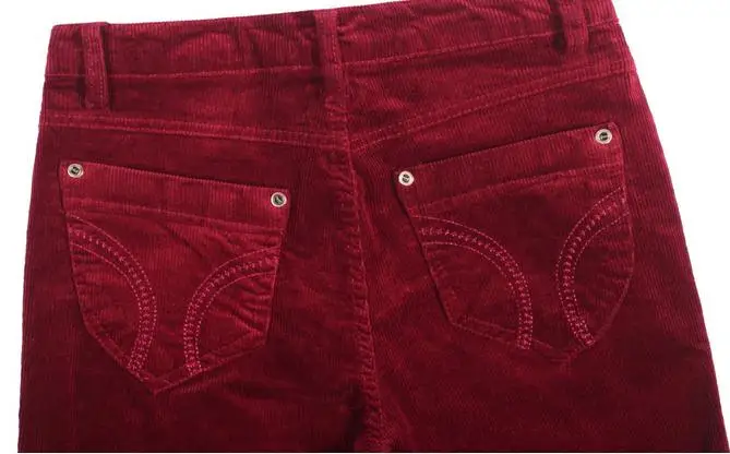 

Woman's new corduroy pants Thin big yards pants