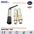 2,4 Ghz DMX Встроенный перезаряжаемый аккумулятор беспроводной DMX приемник для батареи led par can сценический свет