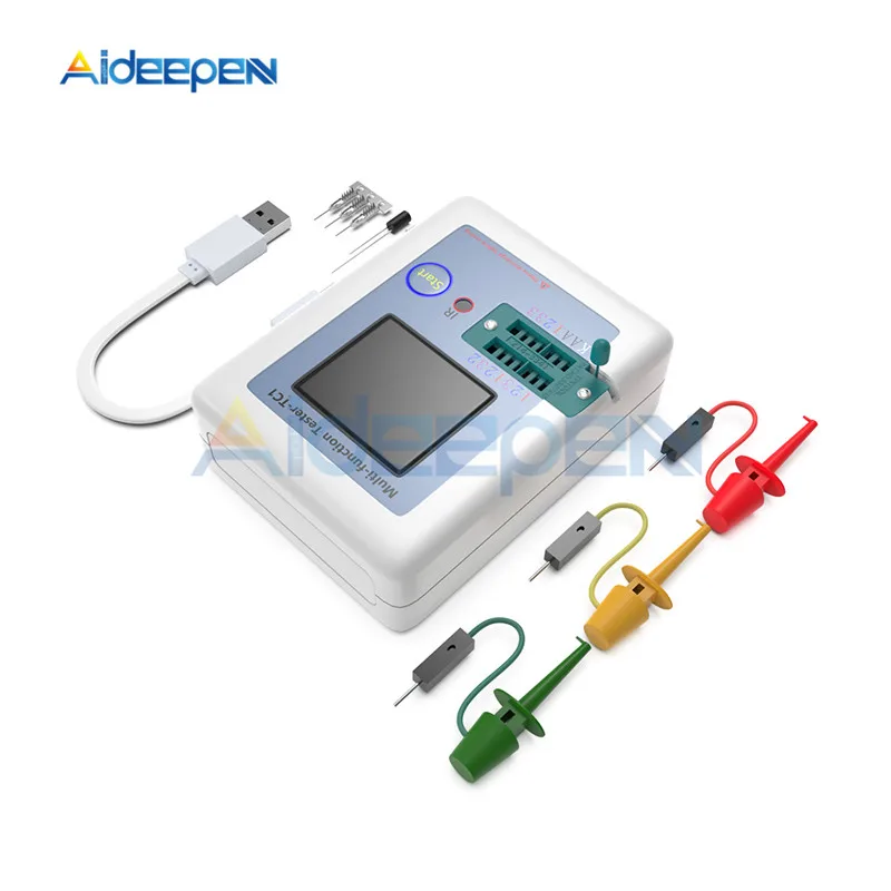 LCR-TC1 TC1 красочный дисплей Многофункциональный TFT подсветка транзистора тестер для диода Триод конденсатор резистор транзистор