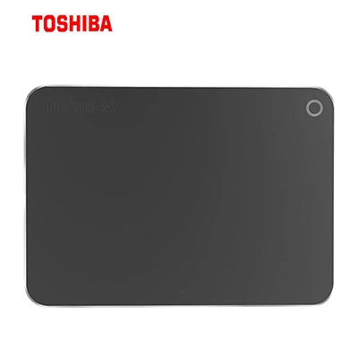 Черный TOSHIBA 1 ТБ 2 ТБ внешний жесткий диск ультра тонкий металлический зашифрованный CANVIO PREMIUM HDD 1000G HD USB 3,0 совместимый mac - Цвет: Черный