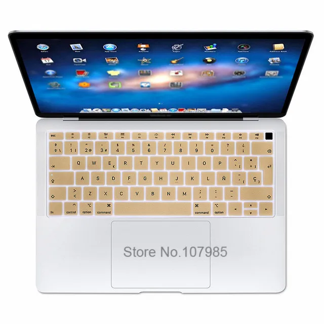 Испанская клавиатура протектор для 2018 Новый Macbook Air 13 A1932 ЕС раскладка клавиатуры