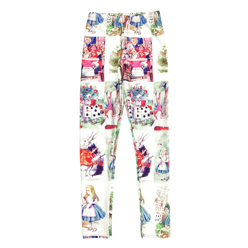 Модные новые стильные модные опт женские сексуальные леггинсы Алиса в стране