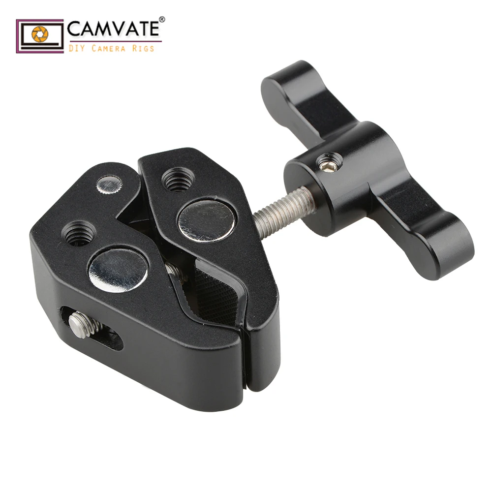 CAMVATE Super Clamp плоскогубцы с зажимом 1/4 дюйма 20 дюймов и 3/8 16 резьбовых отверстий для