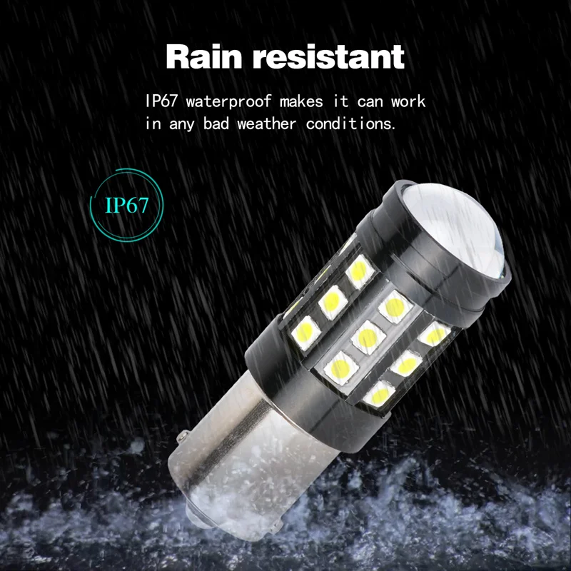 TUINCYN 2pcs 2700Lm P21W Led Bulbs For Turn Signal Lights DRL Lamps 1156 ba15s 6000K White High Power DC12V Running Light | Автомобили и