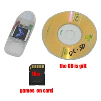 new for sega dc sd card reader with indicator light adapter converter for dreamcast game with free 16gb sd card