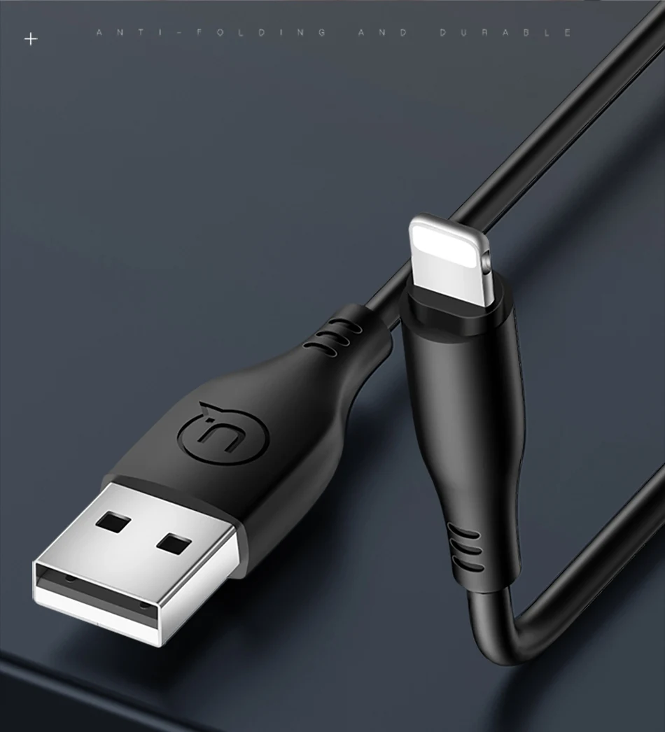 USAMS 3 шт./партия USB кабель для iPhone 11 кабель, 1 м 2A кабель для быстрой зарядки данных для iPhone XR XS Max X 8 7 6 ios 12 11 10 usb