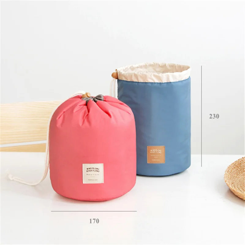 

MELIFE Swimming Bag Nylon Sports Drawstring Barrel Storage Travel Organizer Makeup Wash Bag Women Storage Pouch Toiletry bags