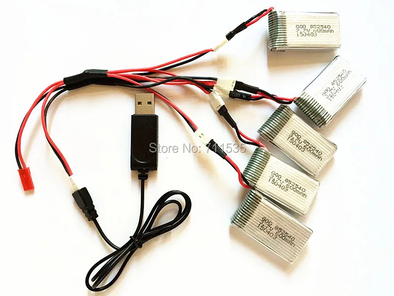 Литий полимерный аккумулятор 3 7 В 600 мА · ч 25C + 5 в 1 зарядный кабель usb для зарядки