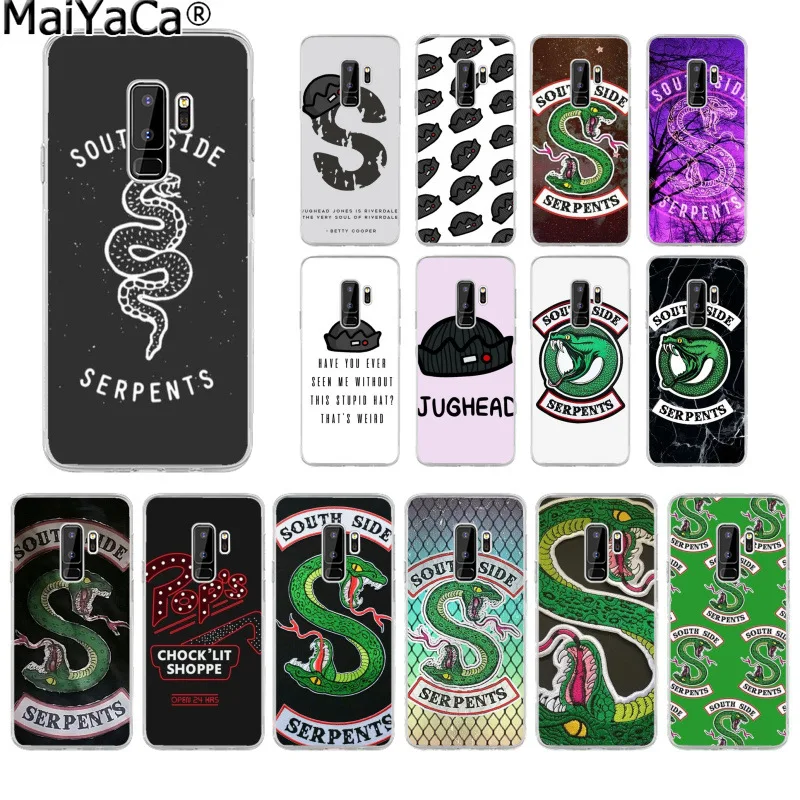 Мягкий прозрачный чехол MaiYaCa Riverdale South Side Serpents для телефона Samsung S9 plus S5 S6 S6edge S6plus S7