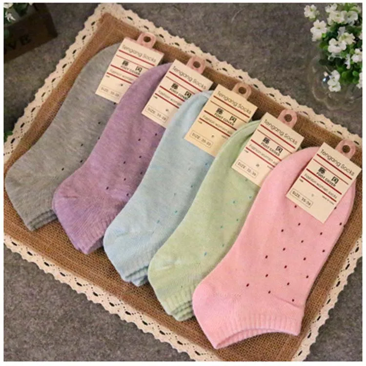 10 Пар/лот Новый жаркое лето кунжута носки хлопчатобумажные женская одежда хлопок
