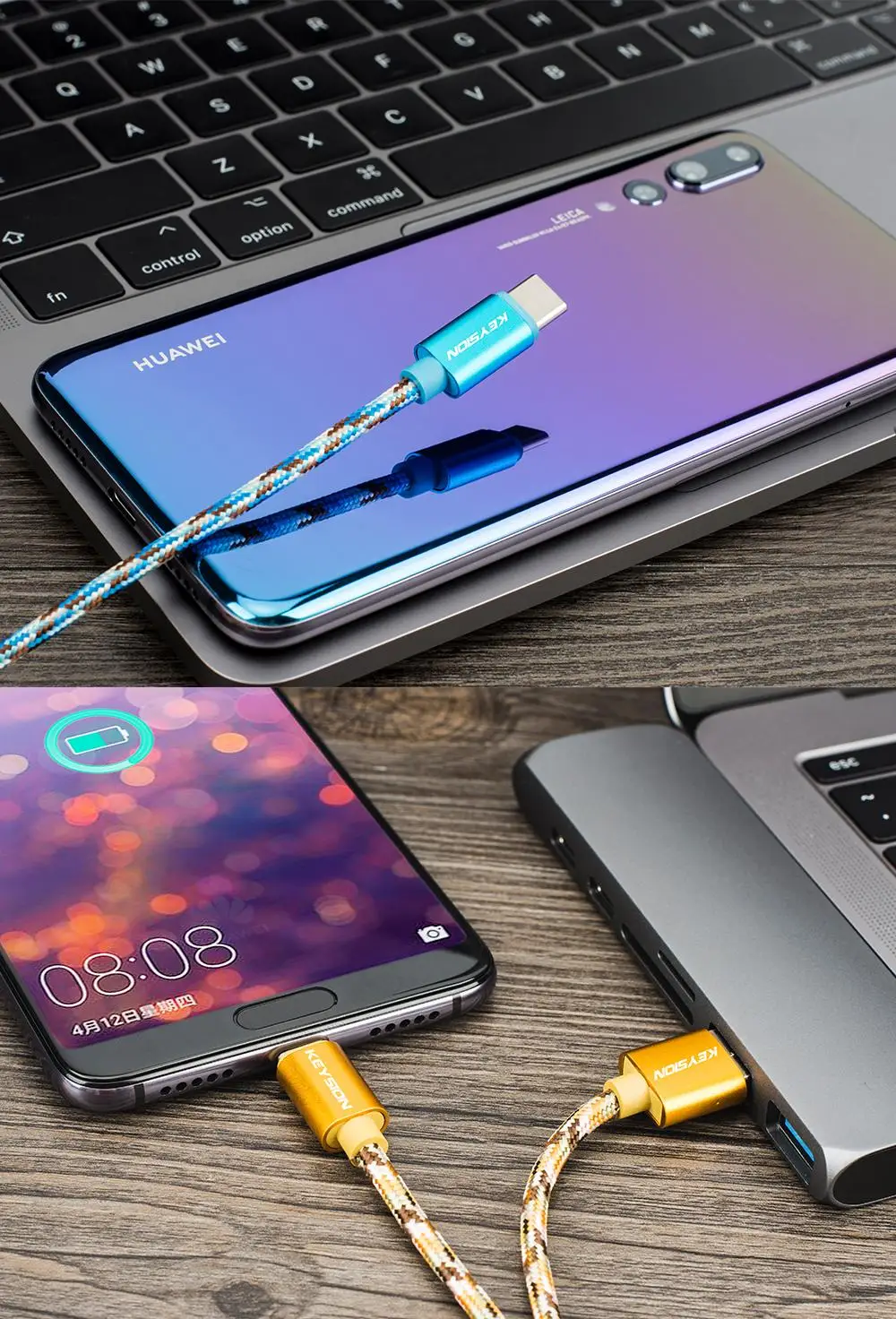 KEYSION usb type-C кабель для samsung S10 S9 S8 Быстрая зарядка мобильного телефона зарядный провод USB C кабель для Xiaomi Mi 9T redmi k20 Pro
