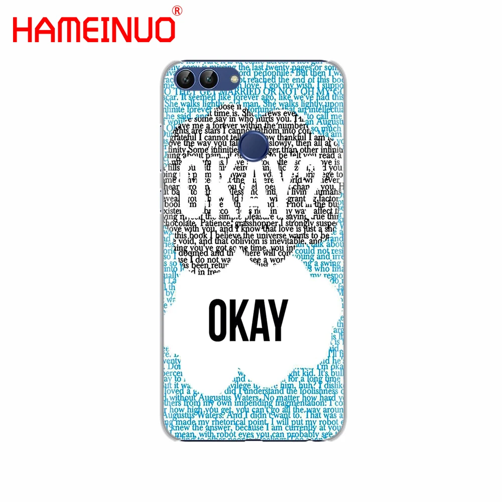 HAMEINUO чехол для телефона с надписью The Fault In Our Stars Huawei NOVA 2 2S 3e PLUS LITE p smart 2018 enjoy 7s mate 7 8 9