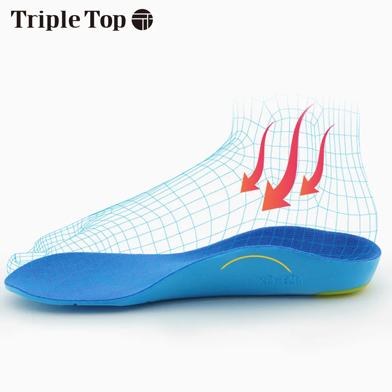 Детские ортопедические стельки TripleTop из кремнезема с противоскользящей тепловой