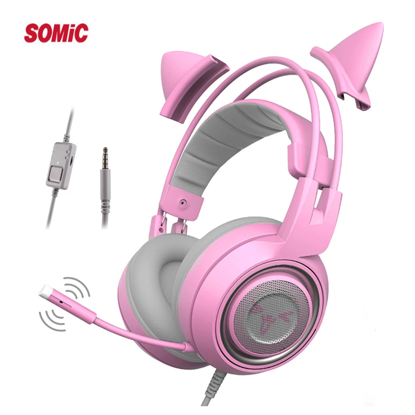 SOMiC G951S PS4 игровая гарнитура 3 5 мм шлем Стерео наушники для геймеров с микрофоном