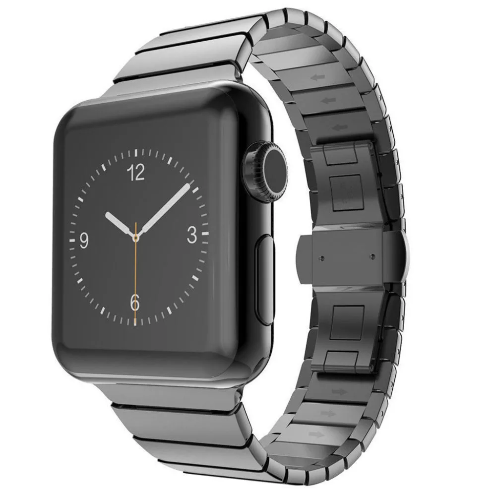 Фото Ремешок для Apple Watch группа 42 мм 38 серии 3 2 1 Нержавеющая сталь мужские Бизнес iwatch