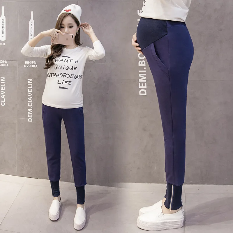 

Envsoll Maternity Pants Casual Trousers For Pregnant Women Clothing Cotton Sport Pregnancy Clothes Gravida Wear Loose Pants 2018